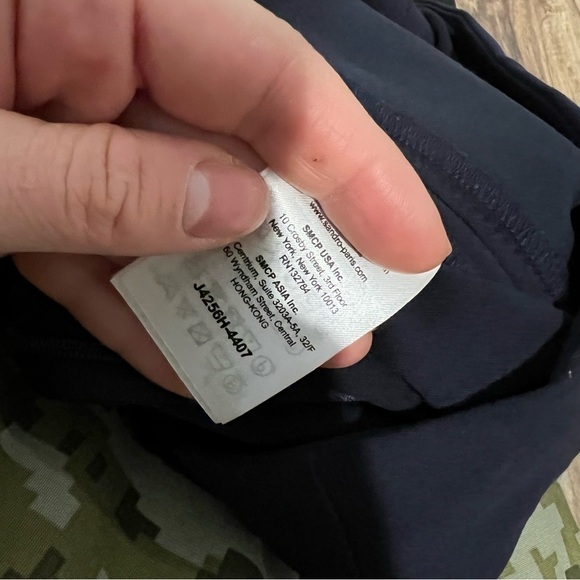 Sandro Frill-pocket Stretch-woven Skirt In Deep Navy - Picture 10 of 13